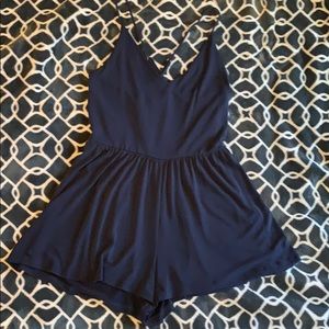 Navy romper